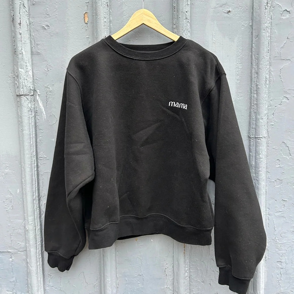 Brunette the Label Crew Neck Super Soft Mama Sweatshirt,  L/XL - Picture 1 of 6